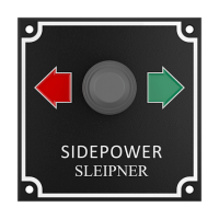 Sleipner / Side-Power Kontrolpanel On/Off Thrustere