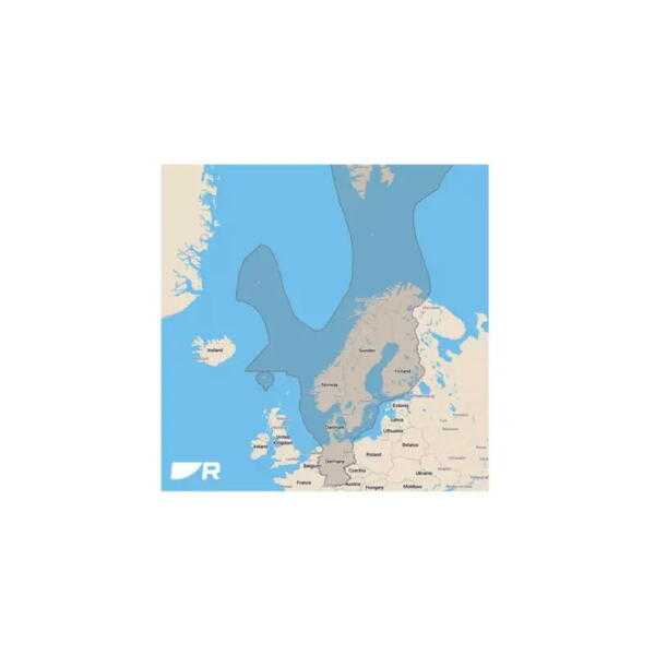 Raymarine LightHouse elektroniske kort over Nordeuropa