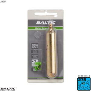 60g CO2 Cylinder m clips BALTIC 2460