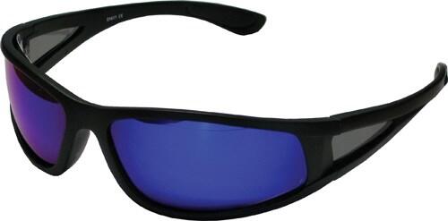 Solbriller sorte, UV400, blåt glas