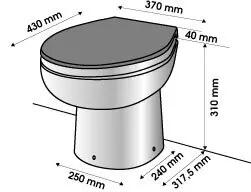 Sanimarin toilet SN31 12V