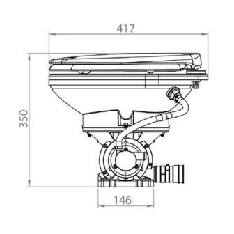 Sanimarin toilet Maxlite+ 12V