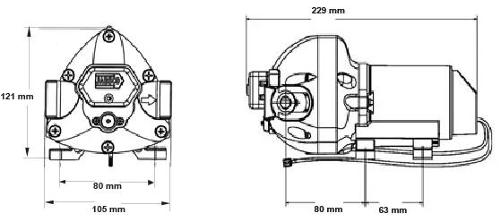 Trykvandspumpe Par Max 3 24V 40psi