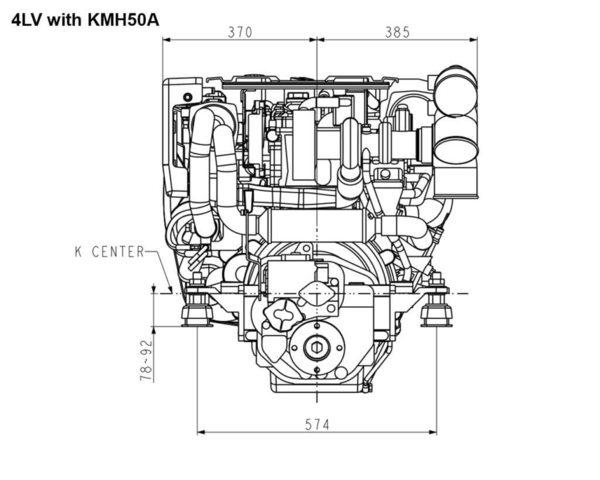 YANMAR 4LV195 (Z) 195 HK MED STD. GEAR