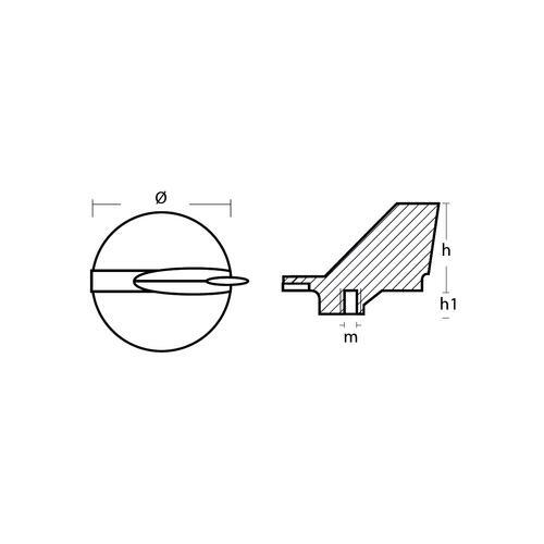 ANODEKIT YAMAHA 200-250HK ALU