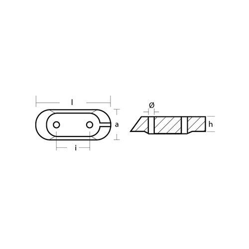 ANODE YAMAHA ZN OEM: 6E0-45251-11-00