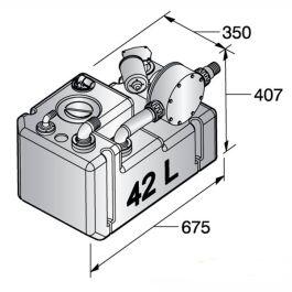 Vetus "ready to Go" Spildevandstanksystem - 42 liter - 12 volt