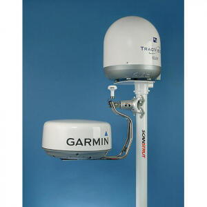 Scanstrut DLMP1 30F Selv nivellerende radarmast for dobbelt montering