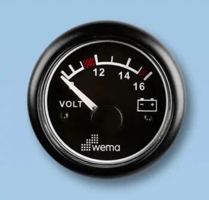 Voltmeter analog Wema 12V